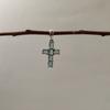 Cruz de plata con topacio azul Londres 1.115ct (2092551)