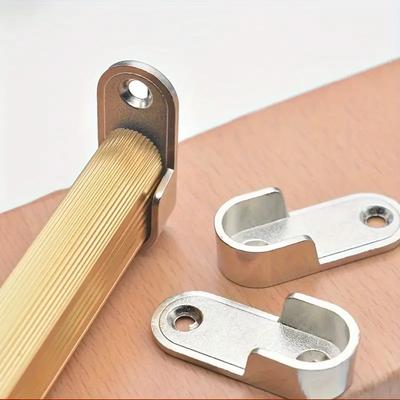 2/1PCS Thickened Wardrobe Clothes Rod Flange Seat Wardrobe Clothes Rod Bracket Accessories Clothes Rod Support Base Crossbar Parts