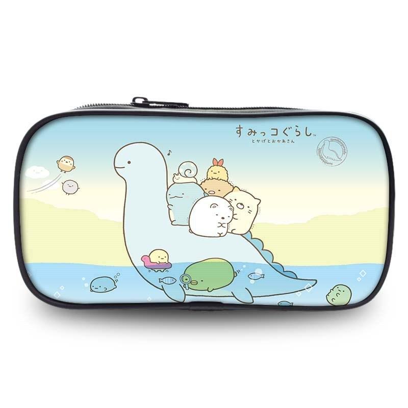 Sumikkogurashi Pen Case With Nylon Material For Stationery Storage And Gift Use