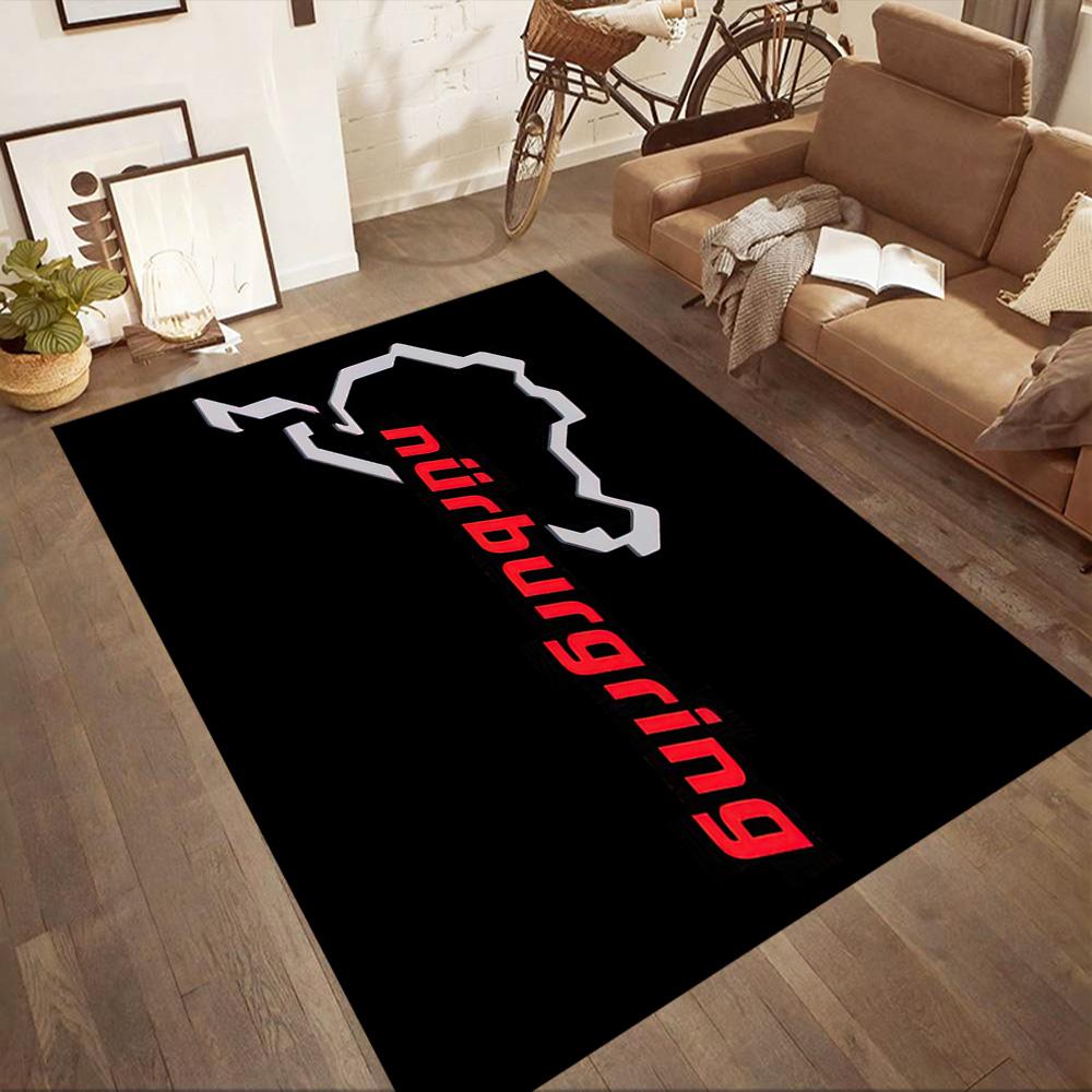 I tappeti quadrati della pista da corsa Nürburgring sono un'ottima scelta per soggiorni, camere da letto, decorazioni per la casa e come regali.