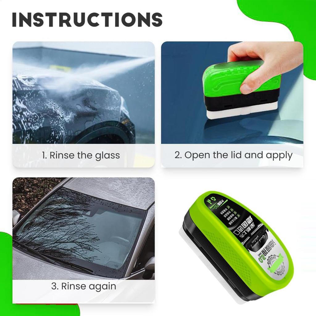2 X Windshield Film Powerful Stain Cleaning Agent, 150 Ml Film