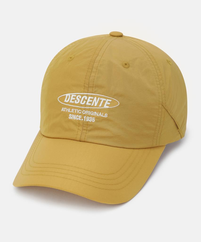 DESCENTE Graphic Woven Ball Cap Yellow Sr123Ucp1D
