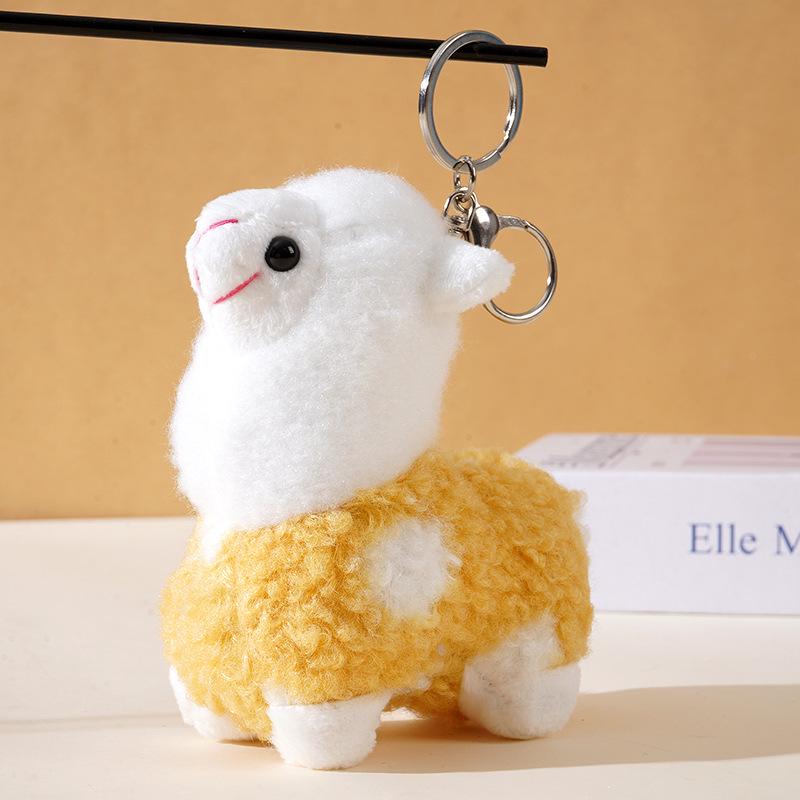 Adorable Alpaca Plush Keychain and Bag Charm