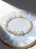 Natural Stone Simulated Pearl Bracelet Green Aventurine 4mm Abacus Beads Handmade Reiki Energy Charm Bracelet Bohemian Jewelry