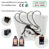 100W Universal Built-in Car Seat Heater Kit Fit 2 Seats 48x28cm 12V Carbon Fiber Heating Pads W 5 Levels Control Switch System
