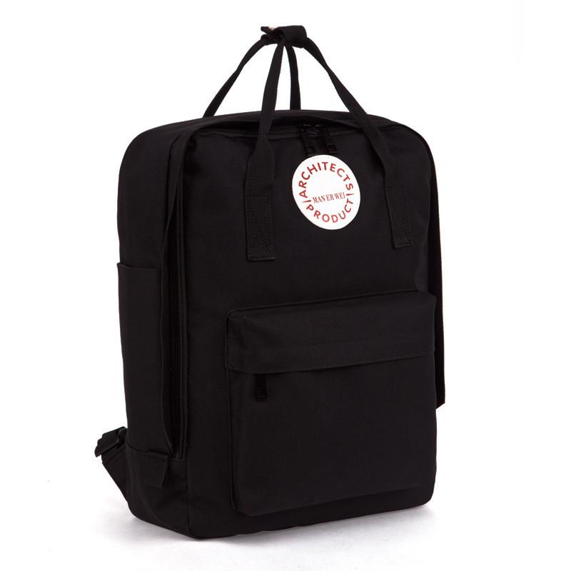 Man Er Wei Letter Print Oxford Material Travel Backpack With Multiple Compartments For Men And Women