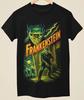 Evil Horror Frankenstein Unique Halloween Unisex Black Printed T-Shirt