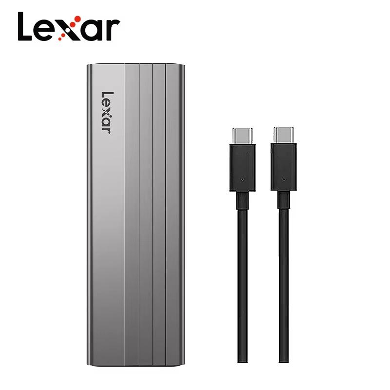 Lexar M.2 NVMe SSD Enclosure 10Gbps USB 3.2 Gen 2 Type-C External Hard Drive Case SSD Reader,Mobile Solid State Disk Box,Support NVMe SSD up to 4TB