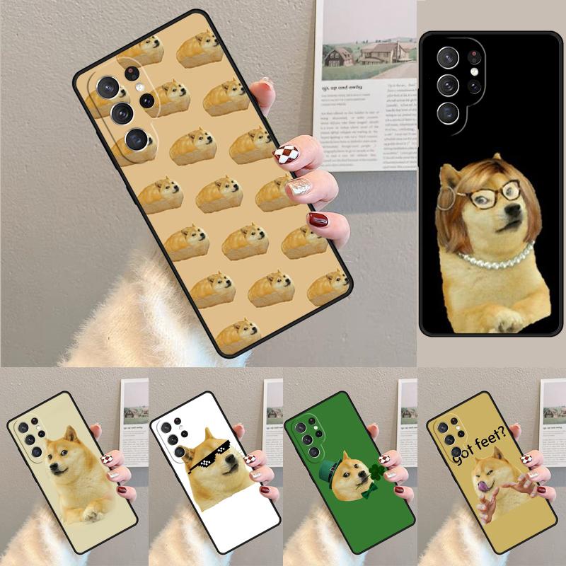 Cheems Doge Meme Funny Doggy Phone Case for Samsung Galaxy note 10 pro S26 Ultra S23 S24 FE S25 S21 S22 PLUS shockproof Cove