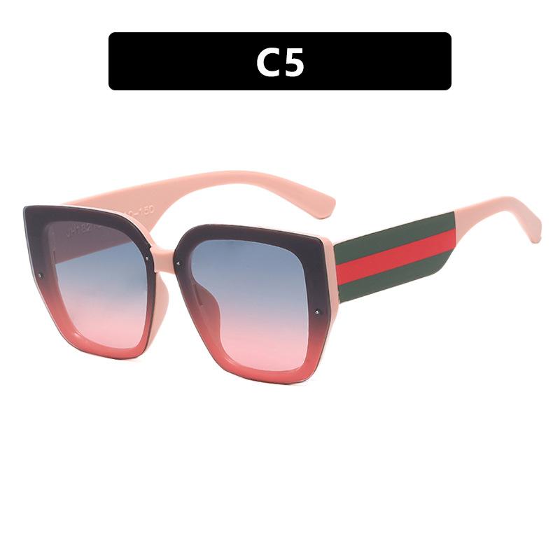 Large Frame Women Sunglasses Plastic Polygonal Vintage Retro Square Oversized Eyewear UV400 Protection Brand Style