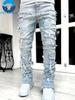 Y2K Style Teen Boy Tassel Elastic Straight-Leg Pants for Spring and Autumn