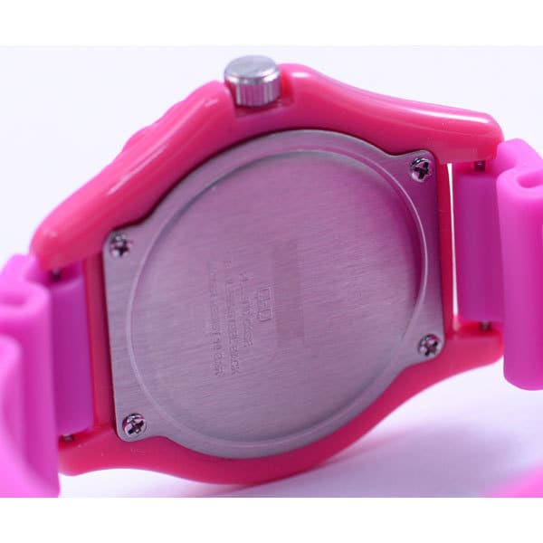 Citizen Damen VR25-003 ( Uhr Q&Q Sportuhr 10-atm Quarz Damen) Runde Uhr aus rosa Harz