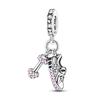 New In Charms Copper Pink Love Heart Girls Pendant Charms Bead Fit Original Bracelet For Women Diy Jewelry Gift