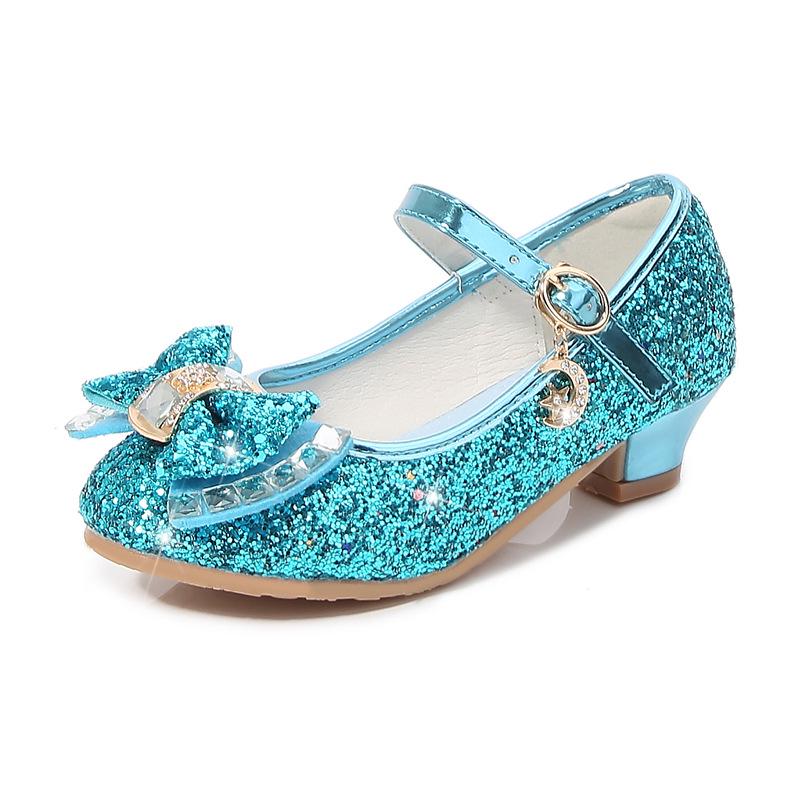 2025 Spring Princess Crystal High Heels for Girls