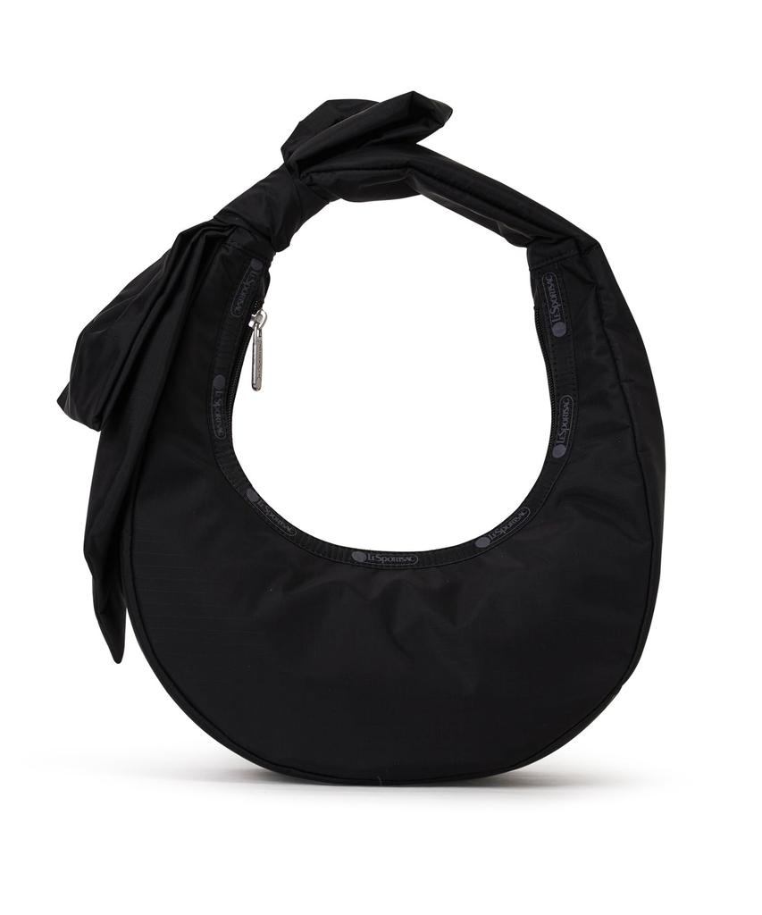 BOW CRESCENT SHOULDER3017Black Bows