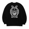 EIGHTVOLUME [Fleece-Lined] Ev Brand Skull Oversized Sweatshirt