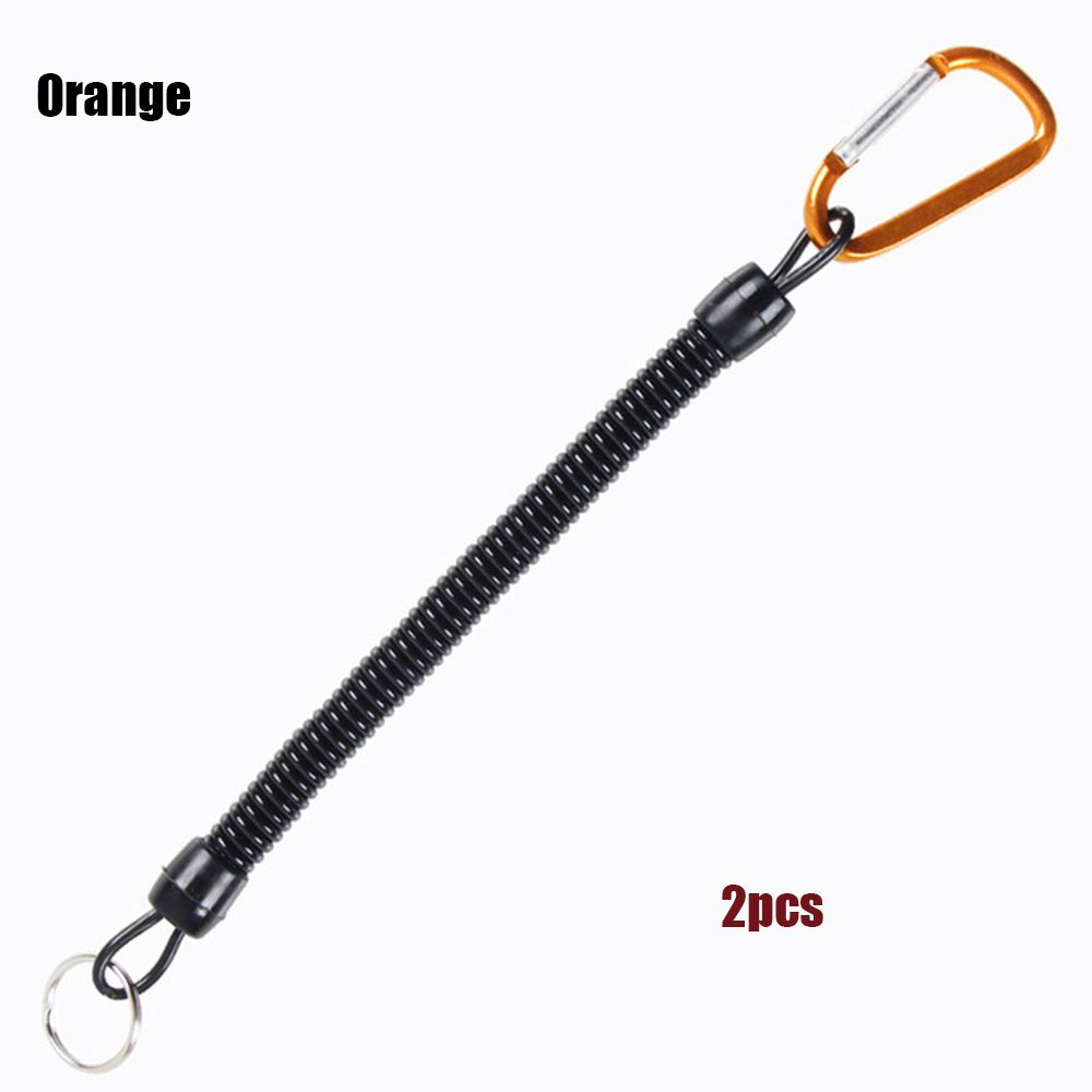 Instrument pentru unelte Coarda elastică de primăvară Breloc telefon anti-pierdere Carabinier de camping Snur de pescuit portabil