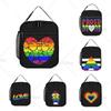 Pride Month Gay Pride Ally Lunch Bag for Women Men Cute Tote Lunch Box with Pocket Insulated Bags for Work Office Travel Picnic