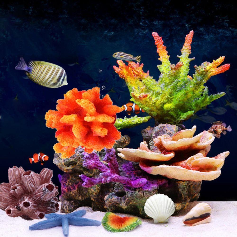 Artificial Underwater Simulation Lifelike Aquarium Plants Sea Coral Aquatic Ornament Coral Reef