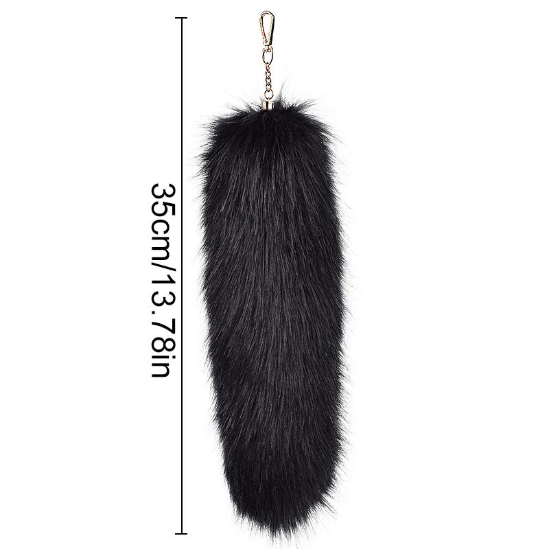 Women Girls Artificial Fur Fashion Pendant Handmade Multiple Colors Bag Decorations Key Rings Holders Creative Gift Accessories