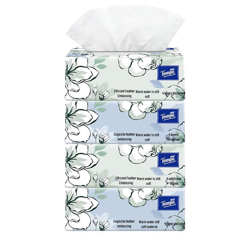 Tempo Jasmine Scent 4-Ply Facial Tissues