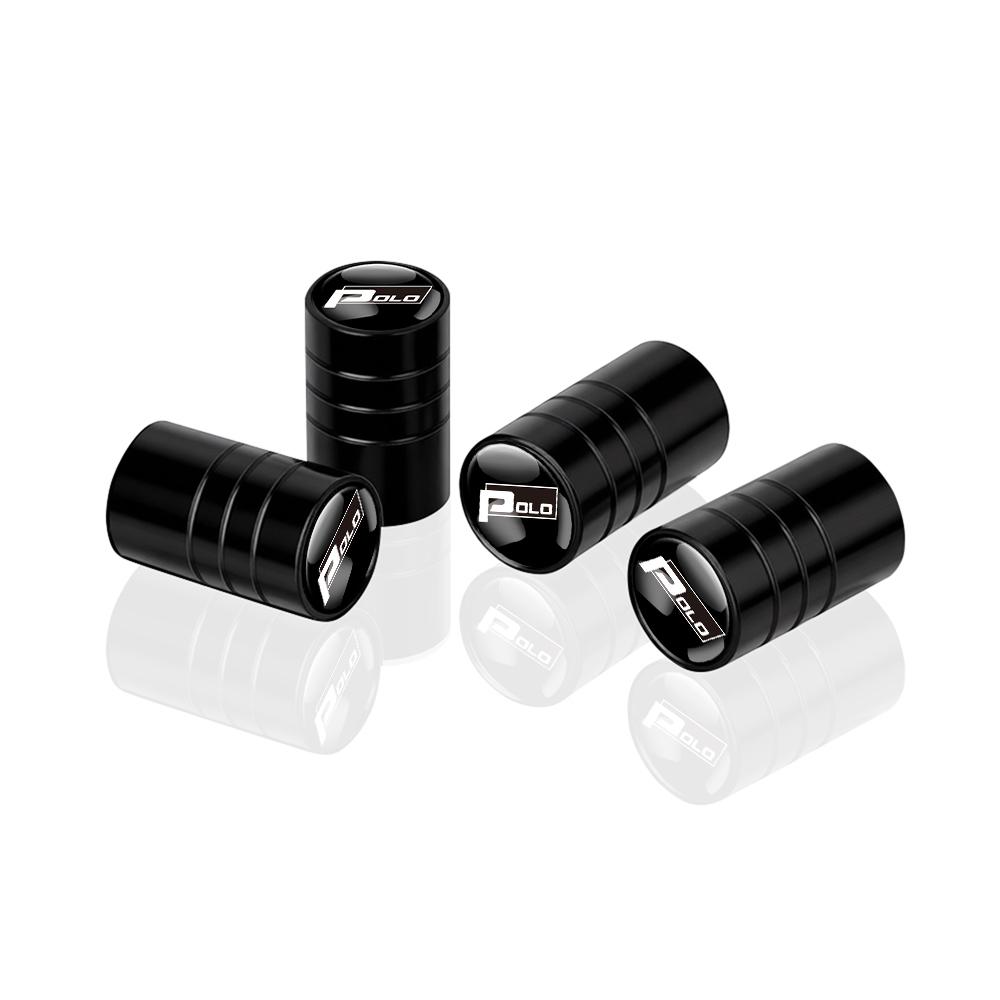 for Volkswagen Rline GTI R 4 Motion Caddy CC Golf Bora Beetle Polo 4Pcs Car Wheel Tire Valve Cap Airdust Cover Auto Accessories