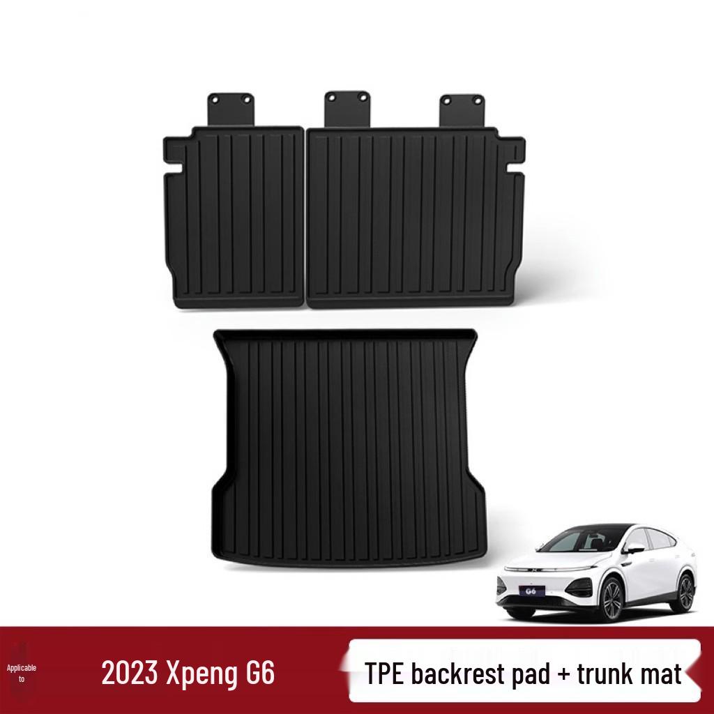 Xpeng G6 RHD TPE Odorless Floor Mats & Waterproof, Wear-Resistant, Anti-Slip Seat Cushions