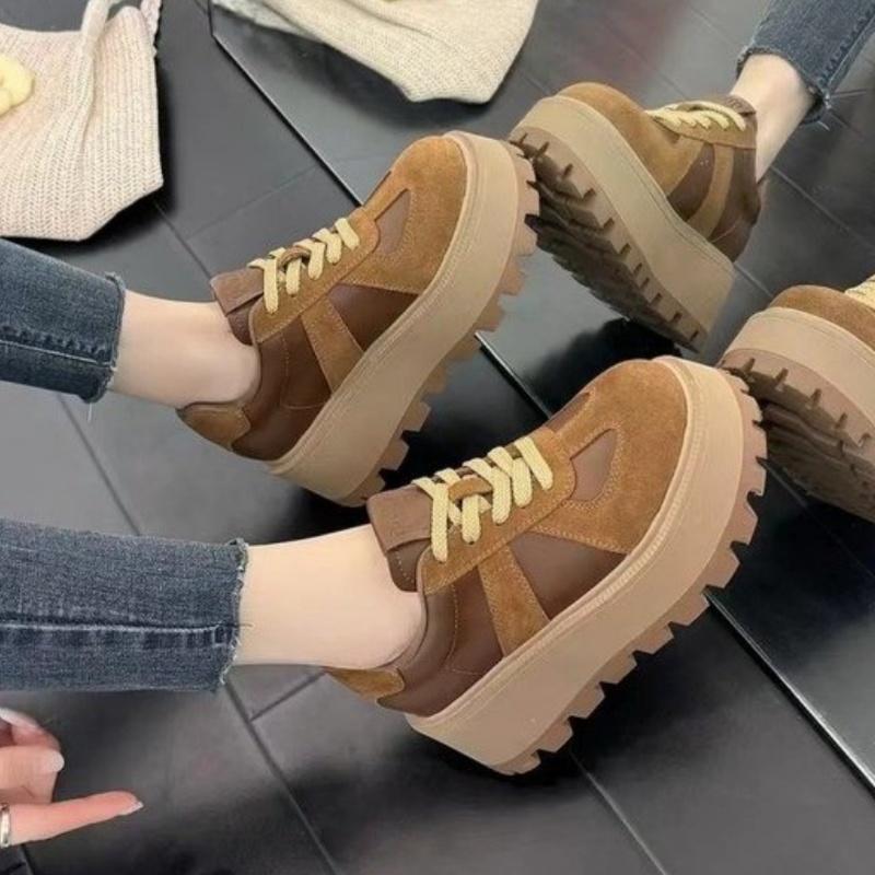Platformové Baleríny Semišové Ležérne Tenisky Športová Obuv Úplne Nové Lodičky Žena Zimný Trend 2025 Beh Cestovanie Zapatos Mujer