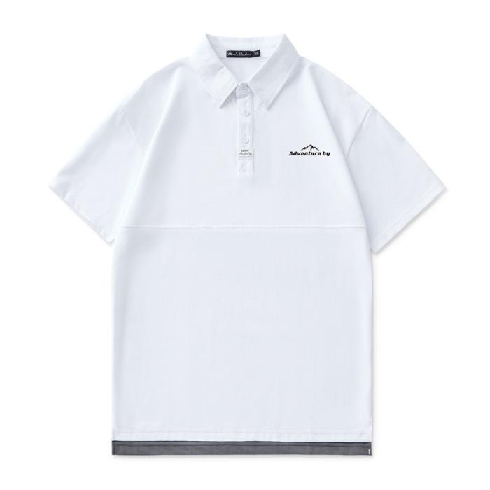 Men's Summer New Loose Short-sleeved POLO Shirt Men's Lapel Thin Short T-top