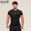 Fitness Men's Running Quick-drying Breathable Tight-fitting Short-sleeved T-shirt Men's Muscle Shark