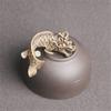 Artistic Key Charm Sophisticated Texture Copper Vividly Engraved 3D Dragon Fish Ornament for Home