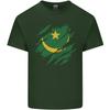 Torn Mauritania Flag Mauritanian Day Football Unisexs Light Cotton TShirt