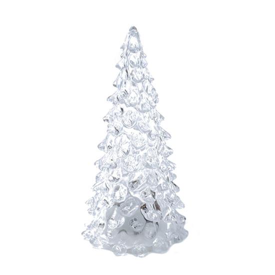 27CM Light Up Christmas Tree Colorful Lighting Battery Operated Holiday Home Decoration Acrylic LED Desktop Xmas Tree Night Lamp