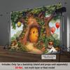 Cartoon Spring Honeybee  Backdrop Xmas Decoration Background Winter Backdrop Decorations For Photo Studio Photo Booth Christams Party