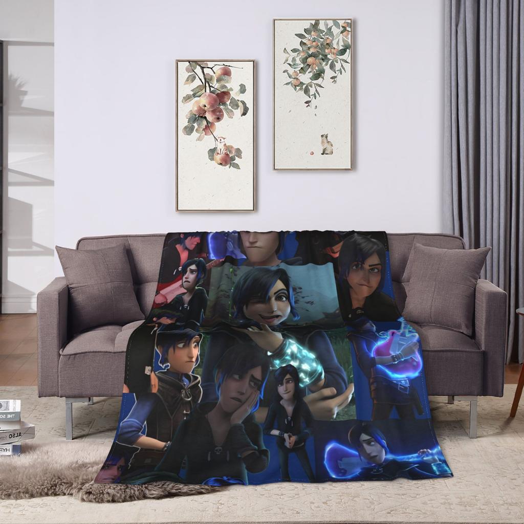 Trollhunters Tales Of Arcadia Blanket Quality Soft Warm  Bedding Throws Winter Travel Couch Chair Sofa Bed Graphic Bedspread