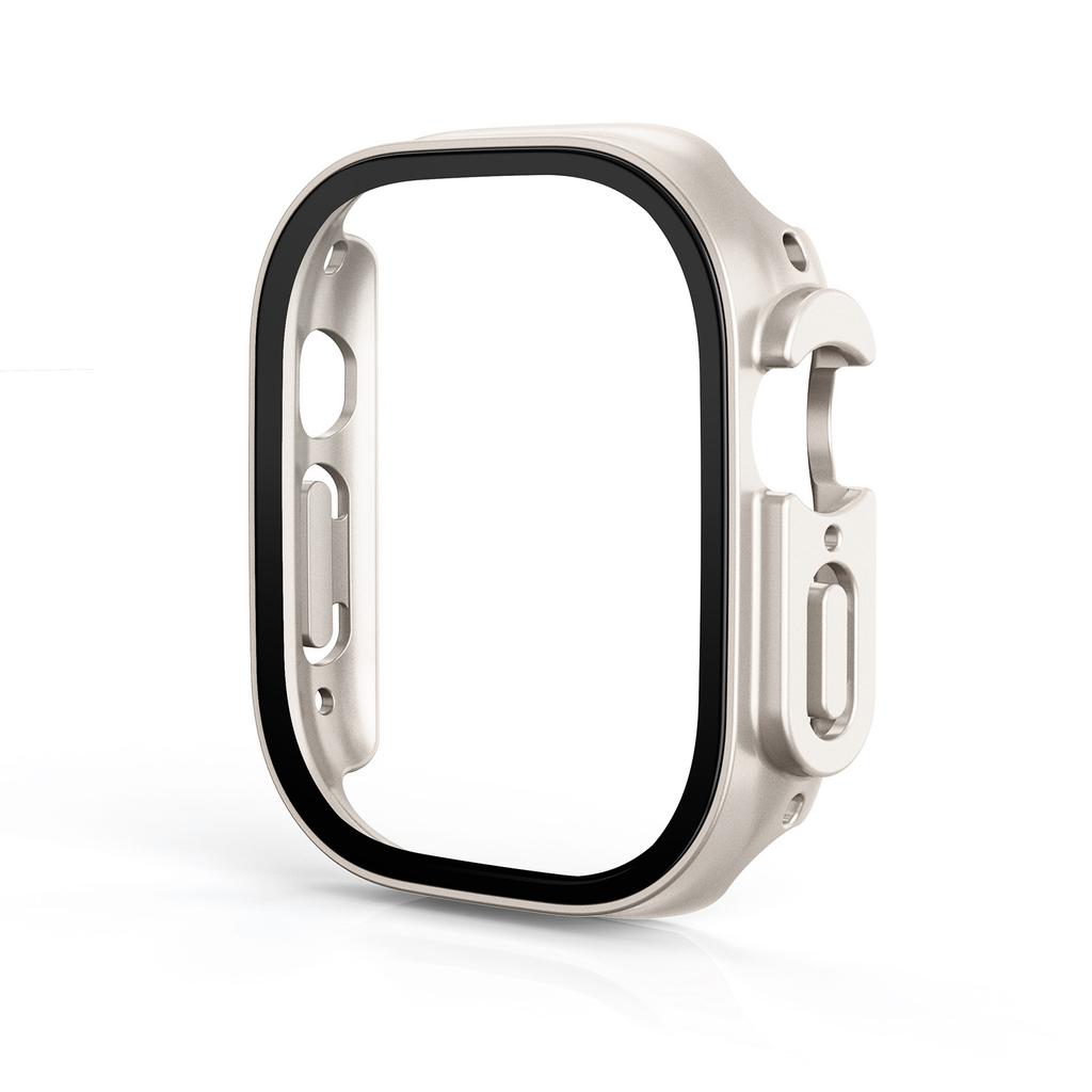 1/3Pack Glass+case For Apple Watch Ultra 49mm strap smartwatch PC Bumper+Screen Protector Tempered Cover iwatch series Accessori