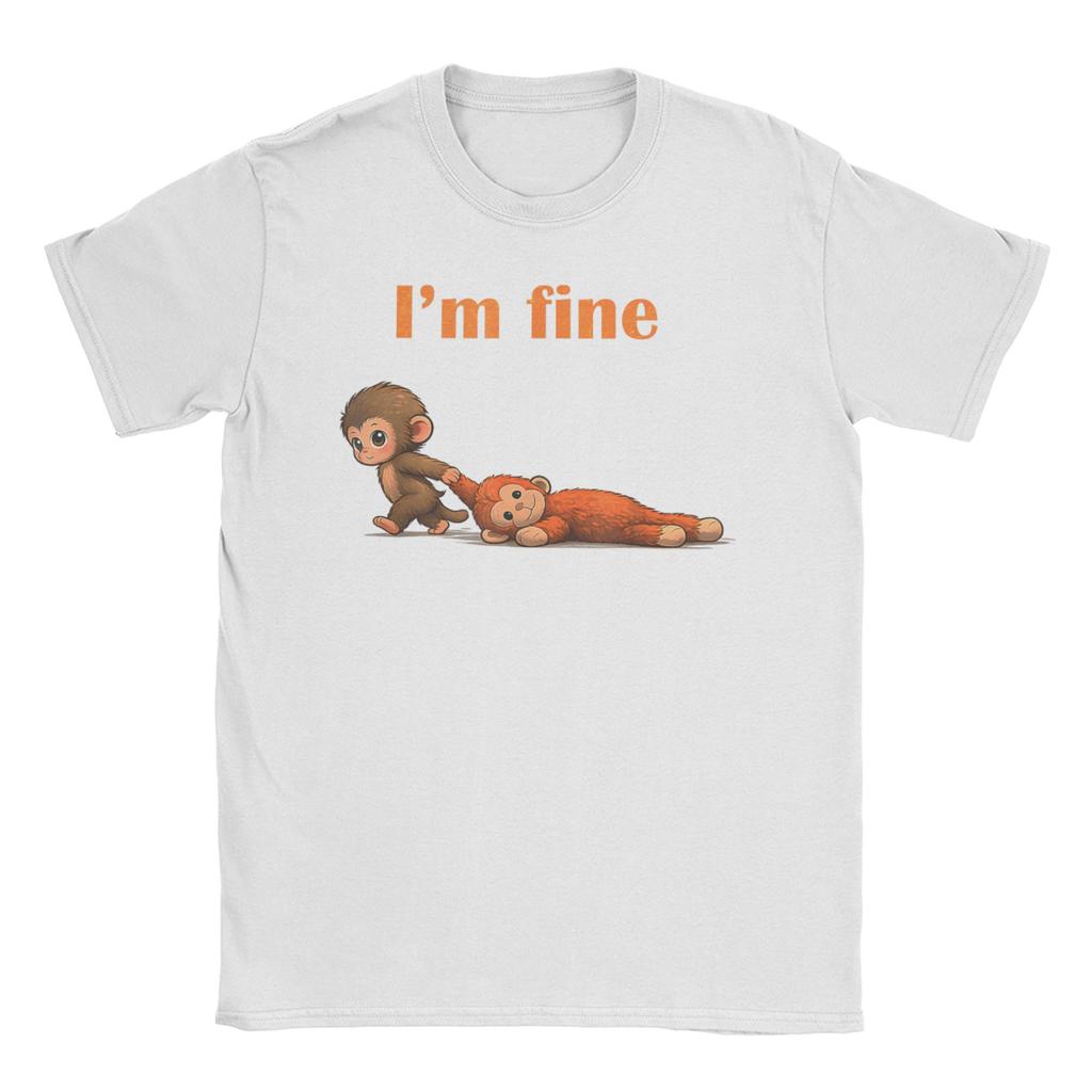 kawaii Baby Monkey Punch Cute Japanese Macaque UkiyoE TShirt Beach Hippie T Shirts Couple Cotton O Neck Clothing Short Sleeve