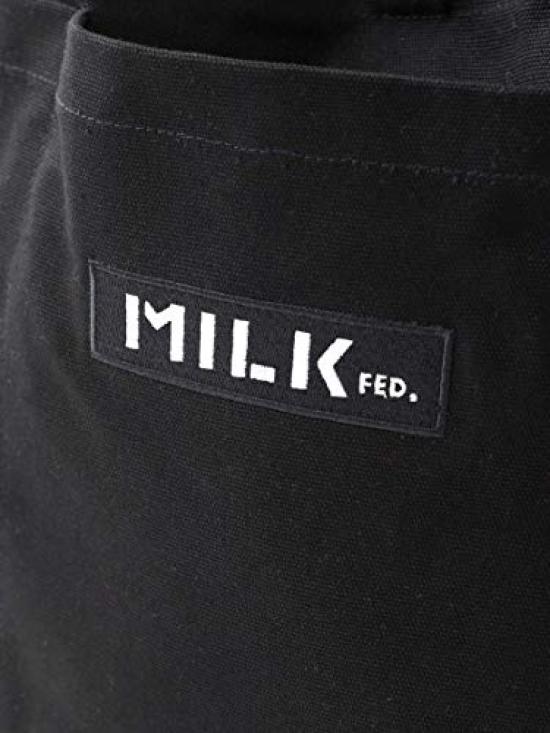 Milkfed BAR UND LOGO GROSSE LEINWANDTASCHE 103201053013 Schwarz