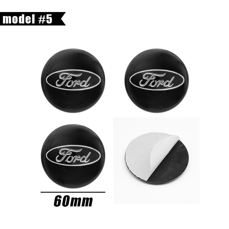 4Pc 65mm 60mm 56mm Car Wheel Center Hub Cap Cover Badge Stickers For Ford F150 Focus Ranger Fiesta Transit Mustang Mondeo Fusion CVT1