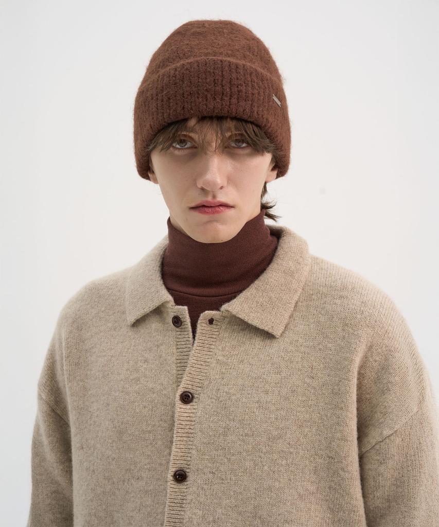 Trip Le Sens [100% Wool] Pure Light Collar Cardigan_Beige