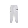 Li Ning Wade Series Letter Print Cuffed Loose Knit Sports Pants Men Pants Stone-Gray AKXT215-4