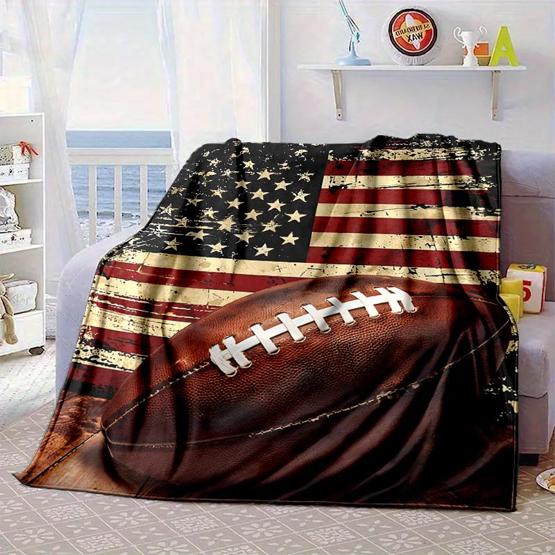 Baseball Passion And Heritage Blanket Flannel Blanket for Bed, Sofa, Camping, Hiking, Picnic Essentials, Gift for Family Fan Gifts