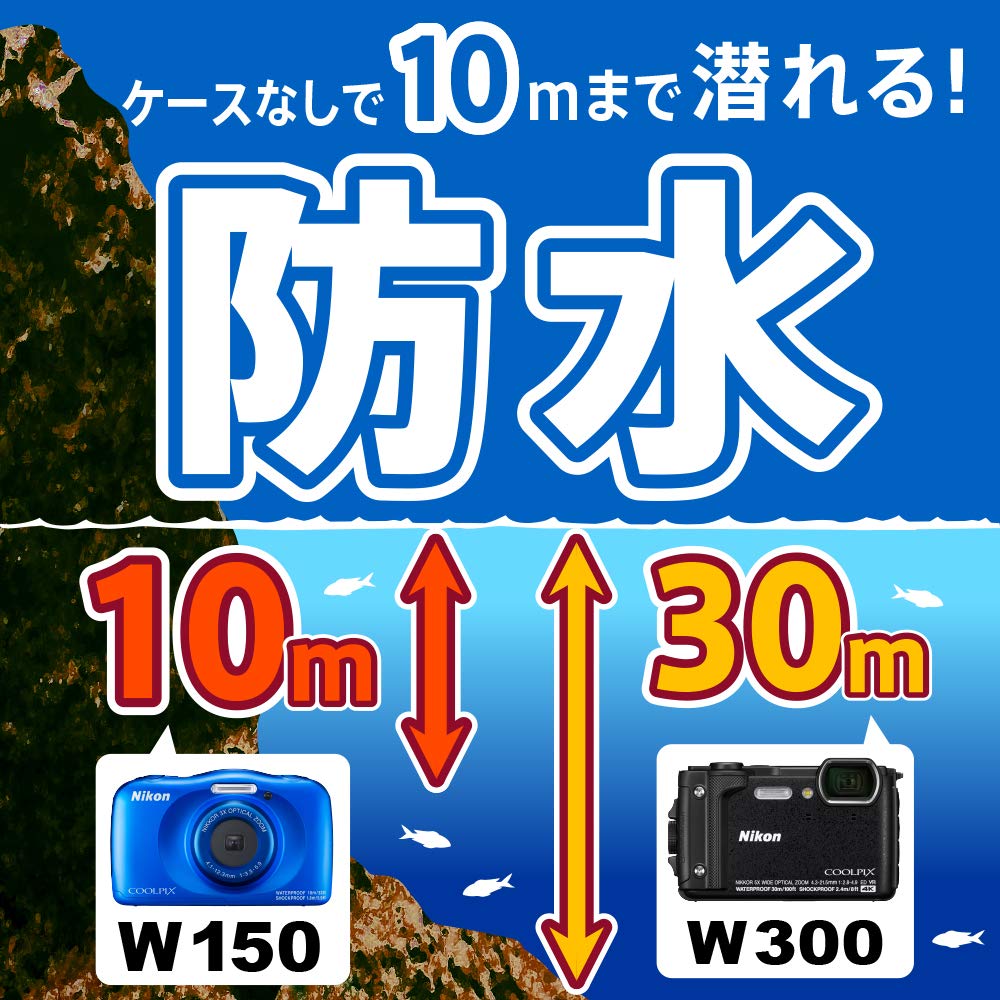 Nikon Digital Camera COOLPIX W150 Waterproof W150WH COOLPIX White