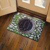 3D Optical Illusion Rug Realistic Visual Trap Doormat Endless Abyss Entrance Rug Non-Slip Floor Mat for Bedroom Bathroom Living Room