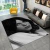 Berühmter Sänger Billie Eilish Star Rutschfester Bereichsteppich für Wohnzimmer, Schlafzimmer, Spielzimmer, Teppichbodenmatte Heimdekor Teppich Raum