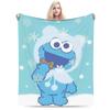 Sesame Street Cartoon Blanket Elmo Lovely Flannel Funny Breathable Throw Blankets for Bedding Lounge Textile Decor