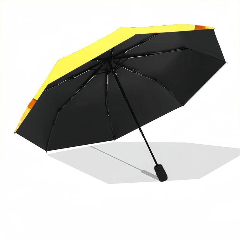 1pc Sunflower Pattern Automatic Folding Umbrella - Portable Collapsible 8-Rib Umbrella for All Seasons Yy251119216