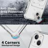 Ringhouder Portemonnee Kaartsleuf Transparante Schokbestendige Telefoonhoes voor iphone 15 Pro Max 14 13 Pro 14Pro Airbag Transparante Standaard Hoes