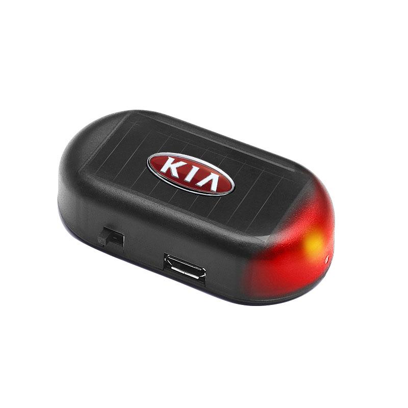 Sticker Car Solar Powered Wireless Anti-Theft Caution Lamp LED Flashing Light For KIA Cerato Sportage R K2 K3 K5 RIO 3 4 Sorento Picanto