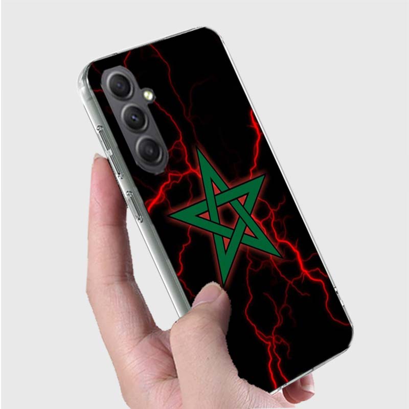 Marokko Flagge Fußball Handyhülle Für Samsung A16 A26 A36 A56 A17 A03S A04S A02S A05S A50S A30 A20 A70S A40 A21 Galaxy Note 20 10 9